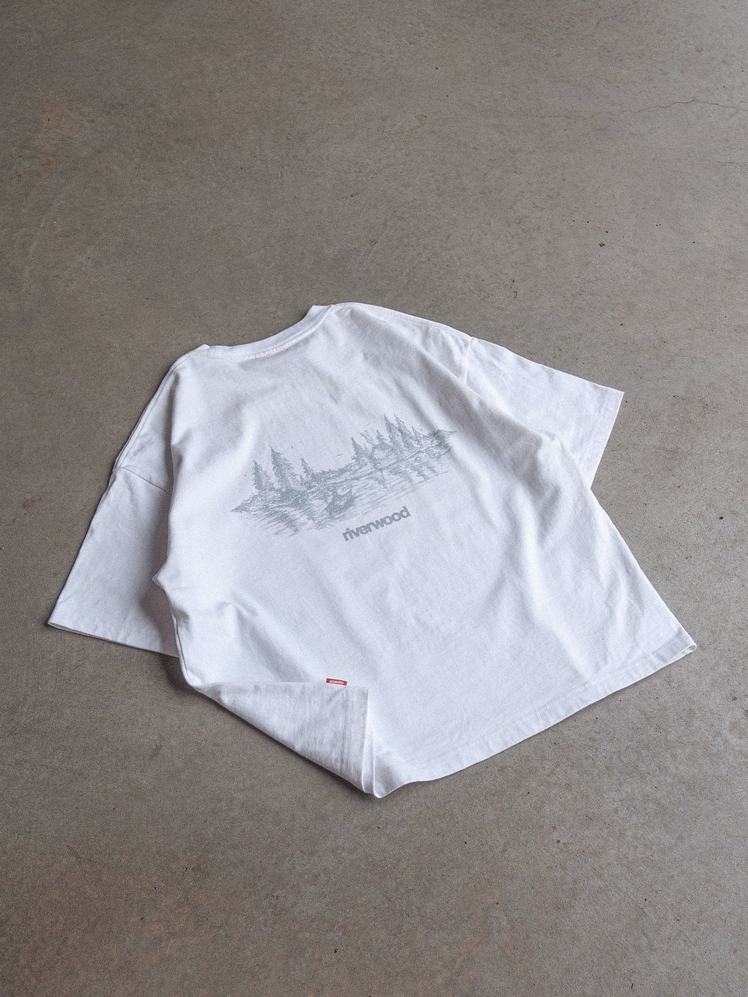 Landscape Sketch T-Shirt - White