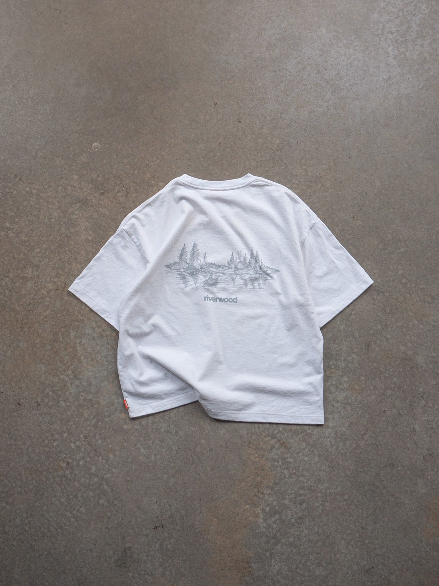 Landscape Sketch T-Shirt - White