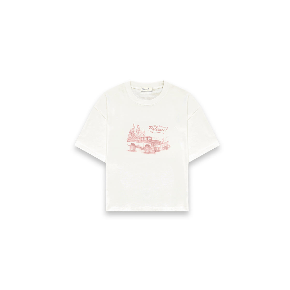 'Where I Learned Patience' T-Shirt - Cream