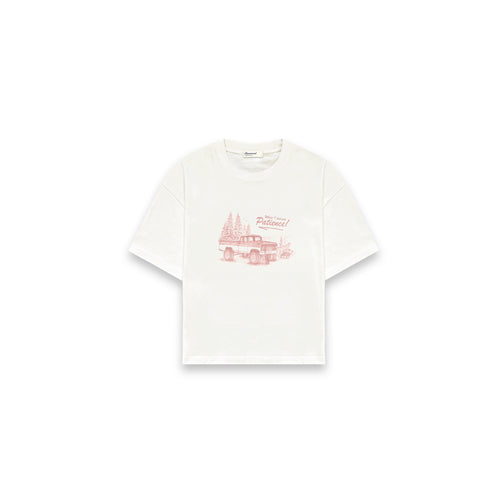 'Where I Learned Patience' T-Shirt - Cream