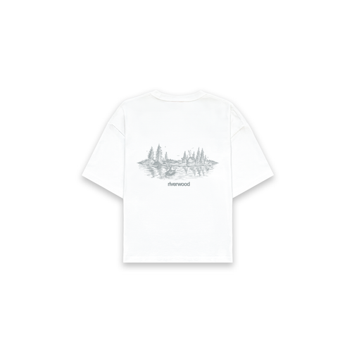 Landscape Sketch T-Shirt - White