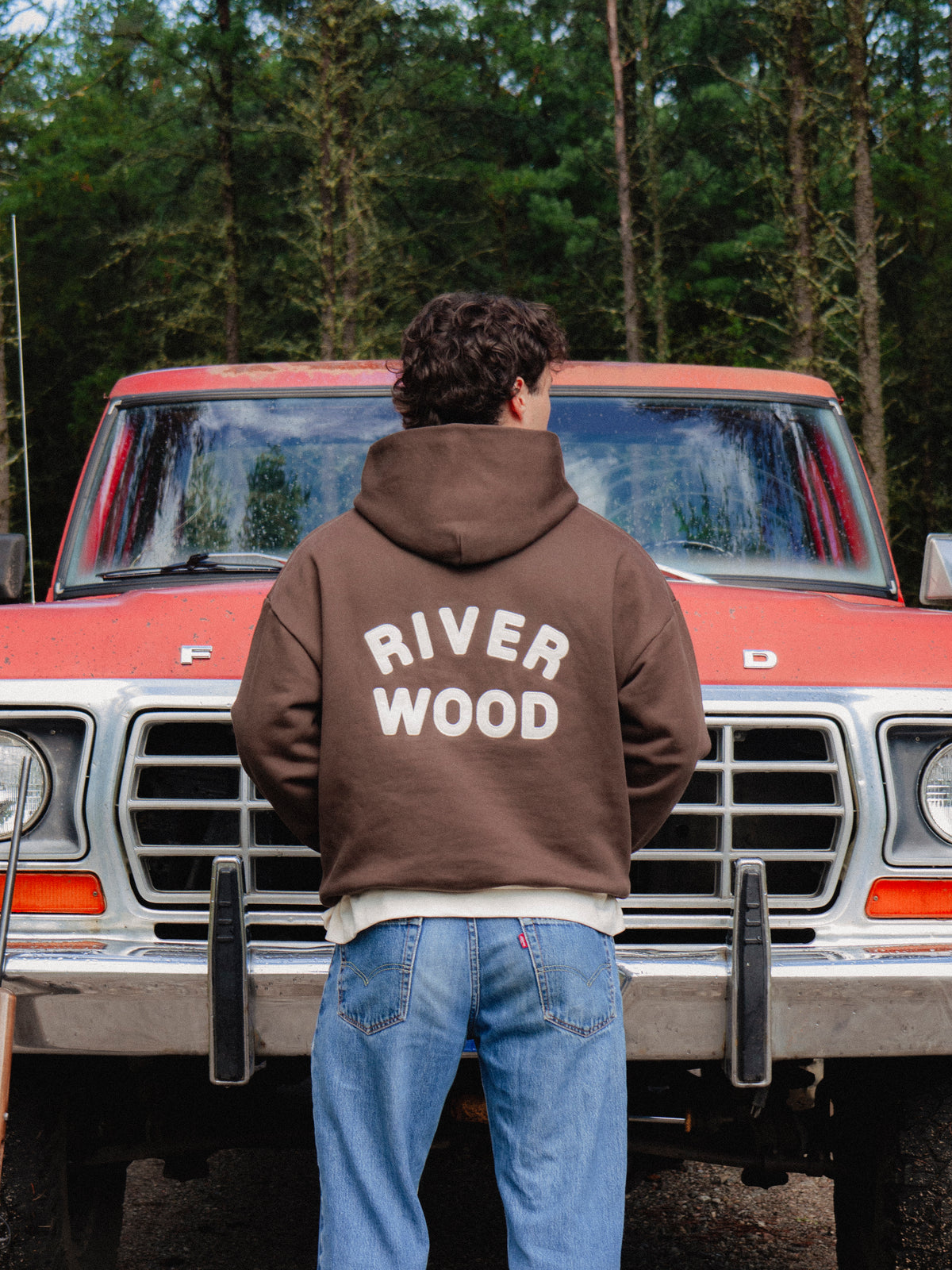 Arch Logo Hoodie - Brown
