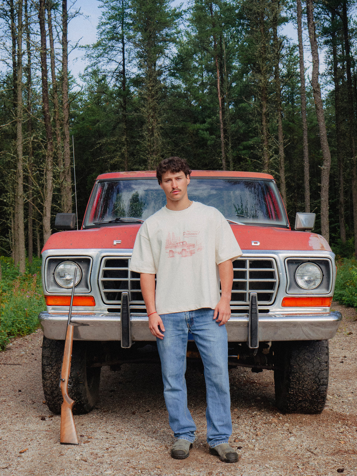 'Where I Learned Patience' T-Shirt - Cream